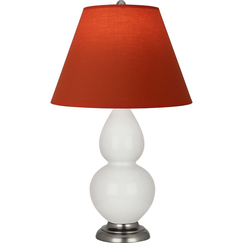 Robert Abbey 1690T One Light Accent Lamp, Lily Glazed Ceramic w/Antique Silver