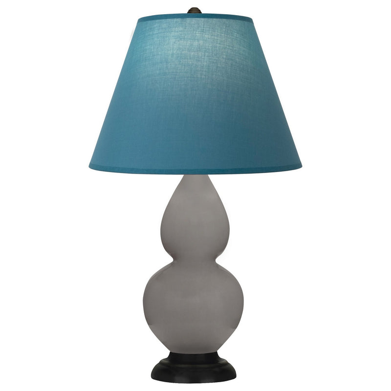 Robert Abbey 1769B One Light Accent Lamp, Smokey Taupe Glazed Ceramic w/Deep Patina Bronze