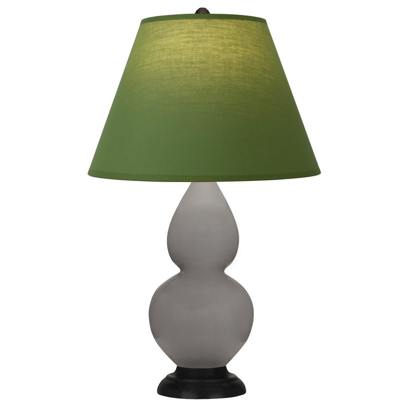 Robert Abbey 1769G One Light Accent Lamp, Smokey Taupe Glazed Ceramic w/Deep Patina Bronze