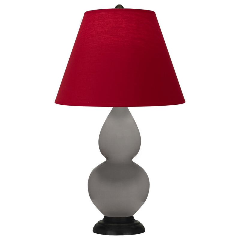 Robert Abbey 1769R One Light Accent Lamp, Smokey Taupe Glazed Ceramic w/Deep Patina Bronze