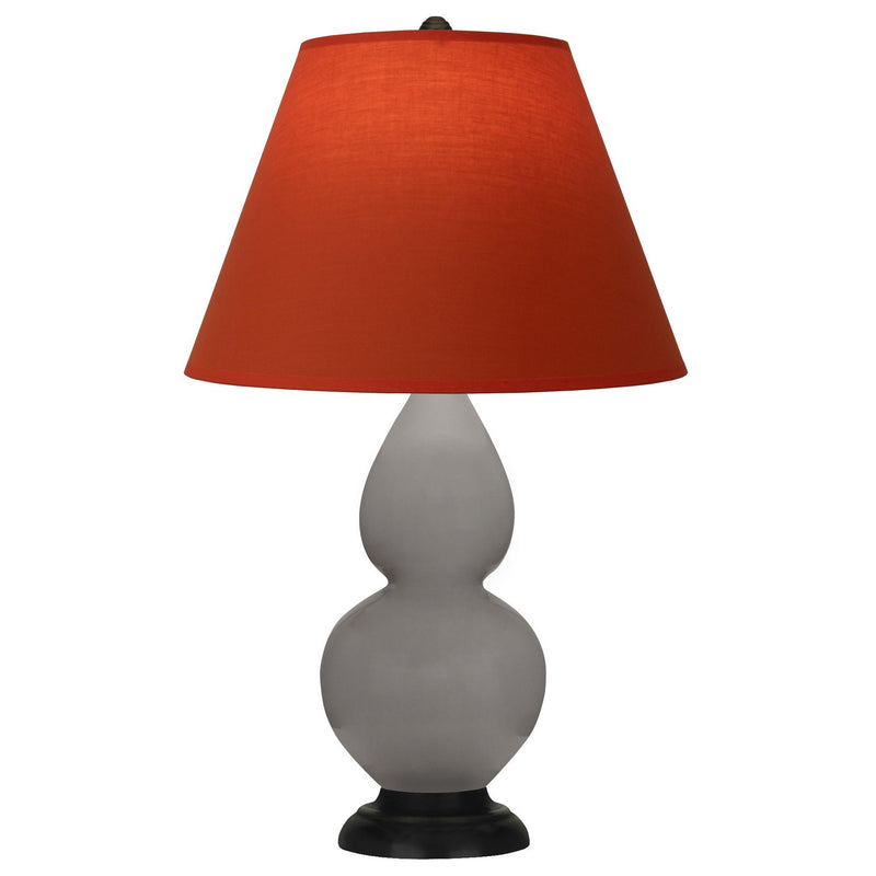 Robert Abbey 1769T One Light Accent Lamp, Smokey Taupe Glazed Ceramic w/Deep Patina Bronze