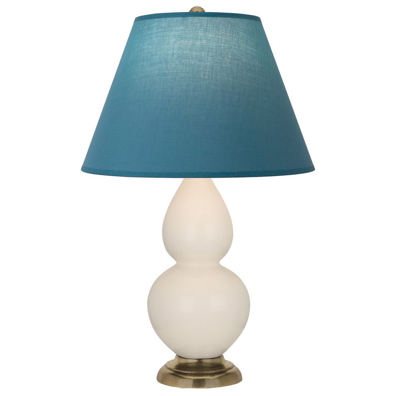 Robert Abbey 1774B One Light Accent Lamp, Bone Glazed Ceramic w/Antique Natural Brass