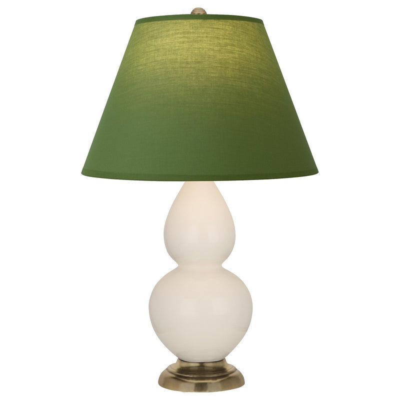 Robert Abbey 1774G One Light Accent Lamp, Bone Glazed Ceramic w/Antique Natural Brass