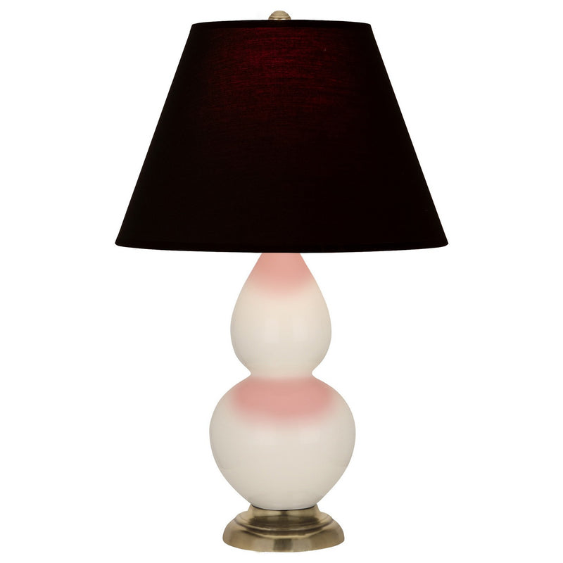 Robert Abbey 1774K One Light Accent Lamp, Bone Glazed Ceramic w/Antique Natural Brass