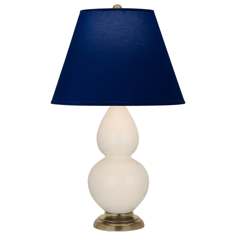 Robert Abbey 1774N One Light Accent Lamp, Bone Glazed Ceramic w/Antique Natural Brass