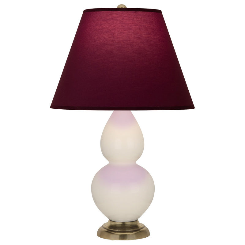 Robert Abbey 1774P One Light Accent Lamp, Bone Glazed Ceramic w/Antique Natural Brass