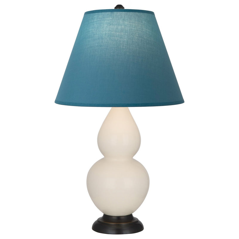 Robert Abbey 1775B One Light Accent Lamp, Bone Glazed Ceramic w/Deep Patina Bronze
