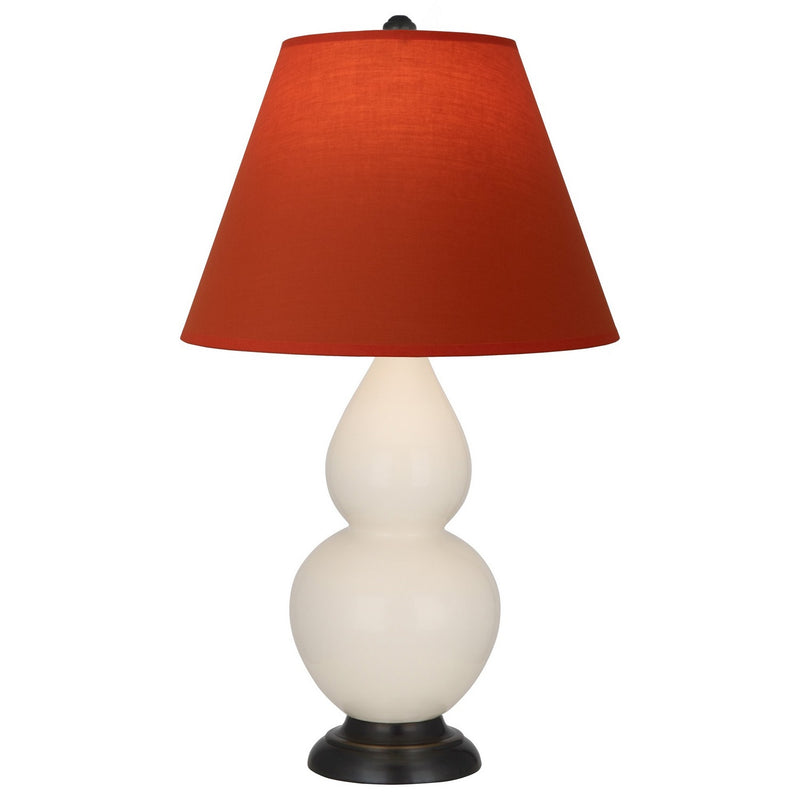 Robert Abbey 1775T One Light Accent Lamp, Bone Glazed Ceramic w/Deep Patina Bronze
