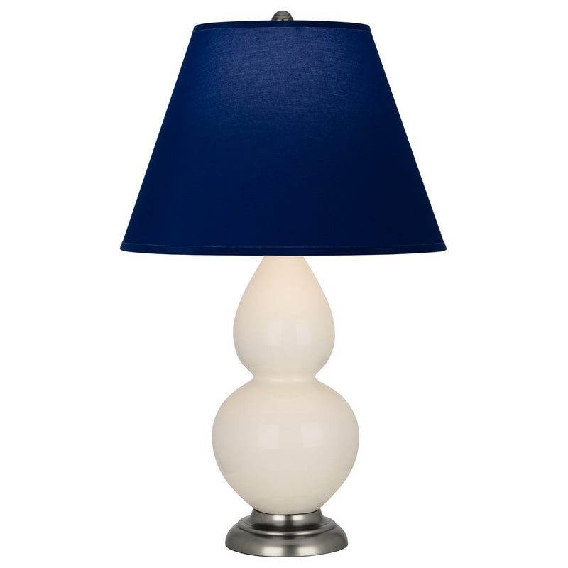 Robert Abbey 1776N One Light Accent Lamp, Bone Glazed Ceramic w/Antique Silver
