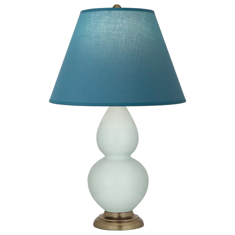 Robert Abbey 1786B One Light Accent Lamp, Celadon Glazed Ceramic w/Antique Natural Brass