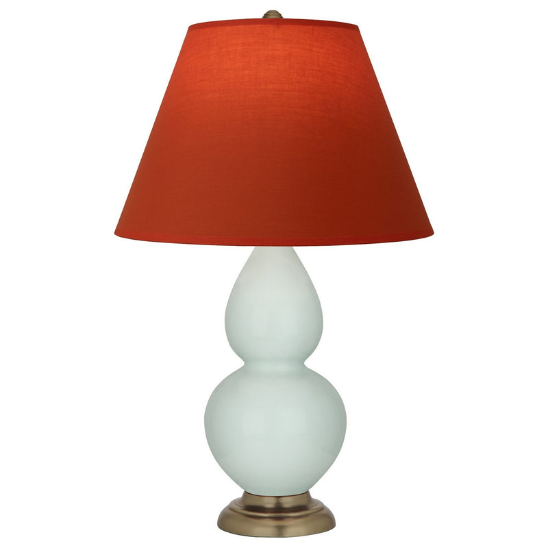 Robert Abbey 1786T One Light Accent Lamp, Celadon Glazed Ceramic w/Antique Natural Brass