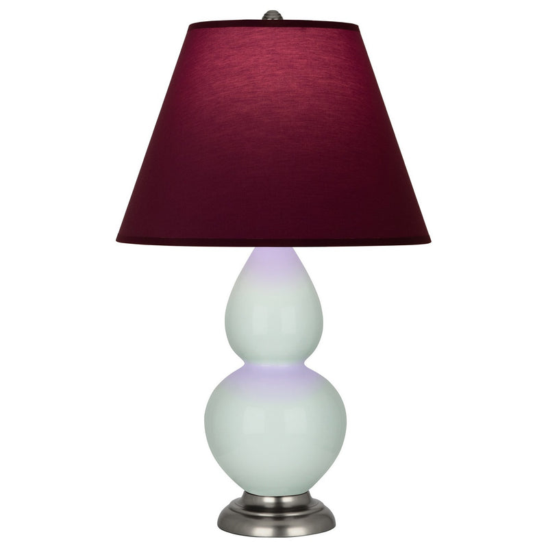 Robert Abbey 1788P One Light Accent Lamp, Celadon Glazed Ceramic w/Antique Silver