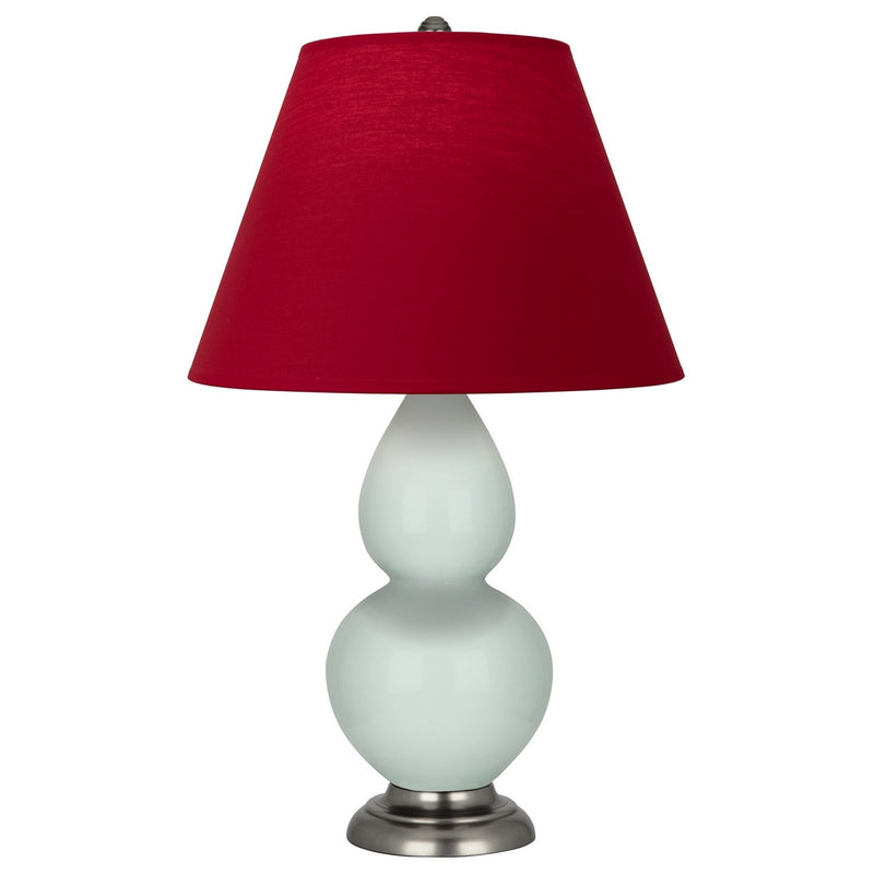 Robert Abbey 1788R One Light Accent Lamp, Celadon Glazed Ceramic w/Antique Silver