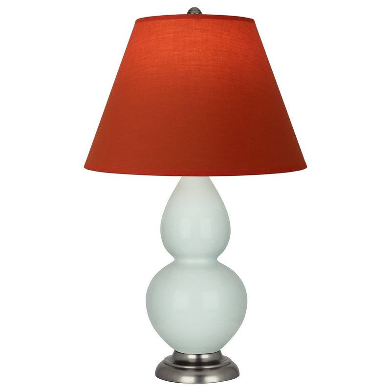 Robert Abbey 1788T One Light Accent Lamp, Celadon Glazed Ceramic w/Antique Silver