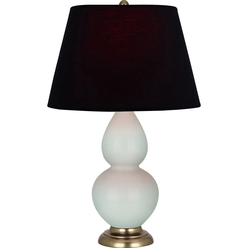 Robert Abbey 1789K One Light Table Lamp, Celadon Glazed Ceramic w/Antique Natural Brass