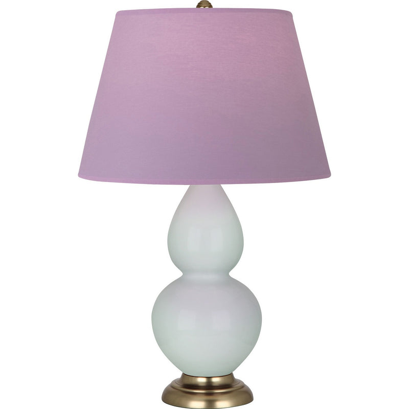 Robert Abbey 1789L One Light Table Lamp, Celadon Glazed Ceramic w/Antique Natural Brass