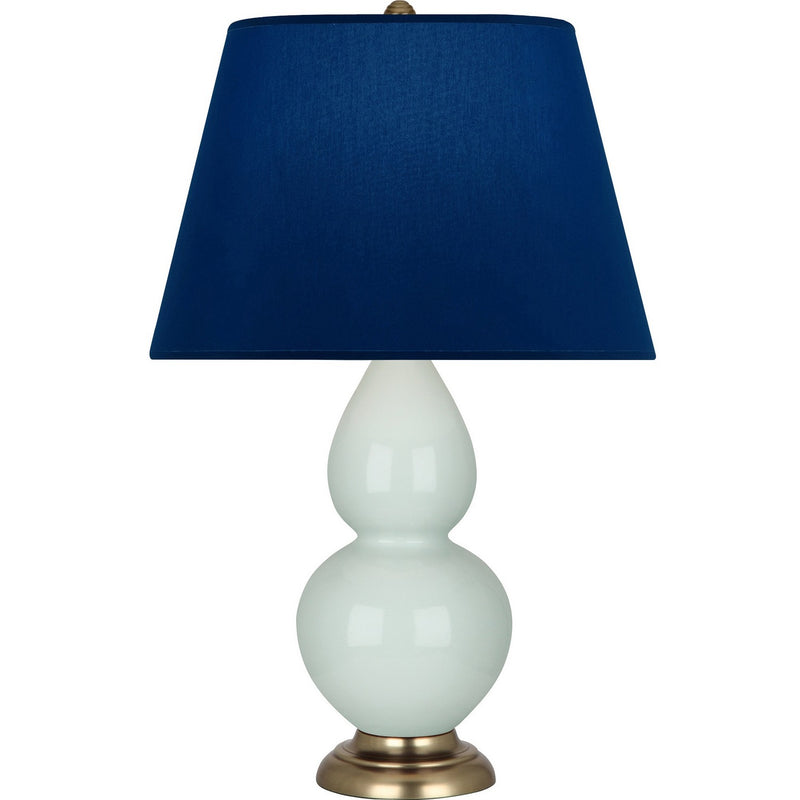 Robert Abbey 1789N One Light Table Lamp, Celadon Glazed Ceramic w/Antique Natural Brass