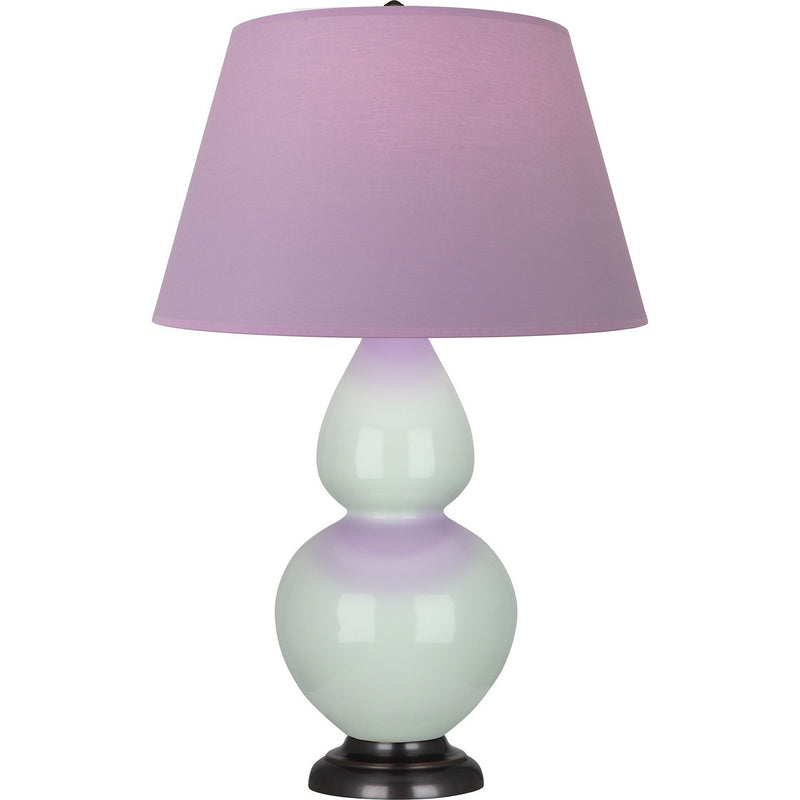Robert Abbey 1790L One Light Table Lamp, Celadon Glazed Ceramic w/Deep Patina Bronze