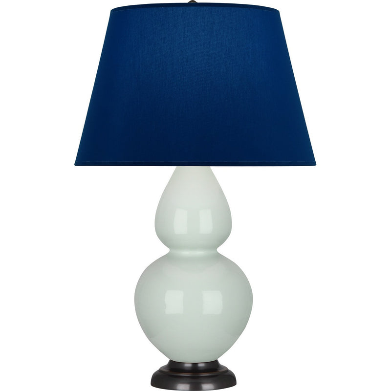 Robert Abbey 1790N One Light Table Lamp, Celadon Glazed Ceramic w/Deep Patina Bronze
