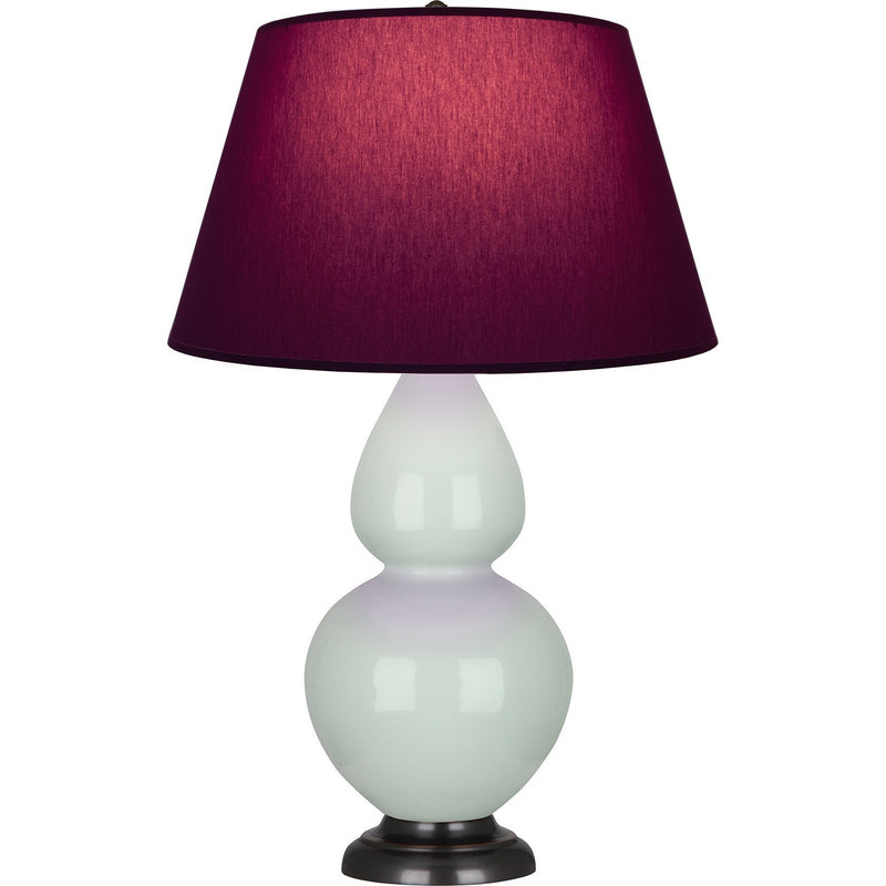 Robert Abbey 1790P One Light Table Lamp, Celadon Glazed Ceramic w/Deep Patina Bronze