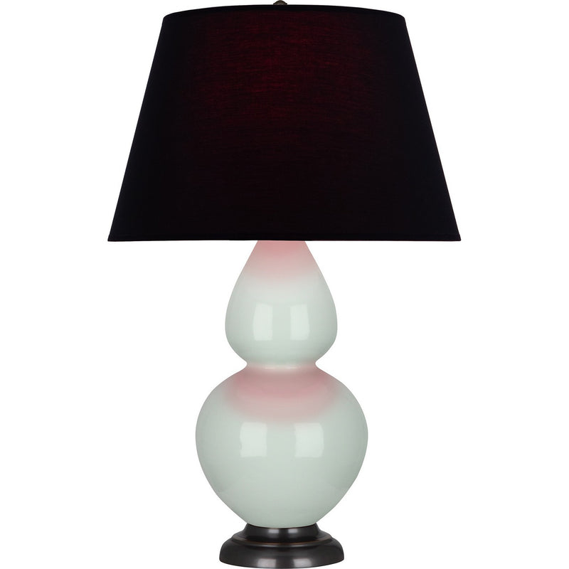 Robert Abbey 1790K One Light Table Lamp, Celadon Glazed Ceramic w/Deep Patina Bronze