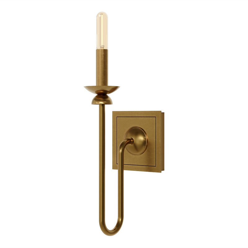 Robert Abbey 275 One Light Wall Sconce, Lacquered Burnished Brass