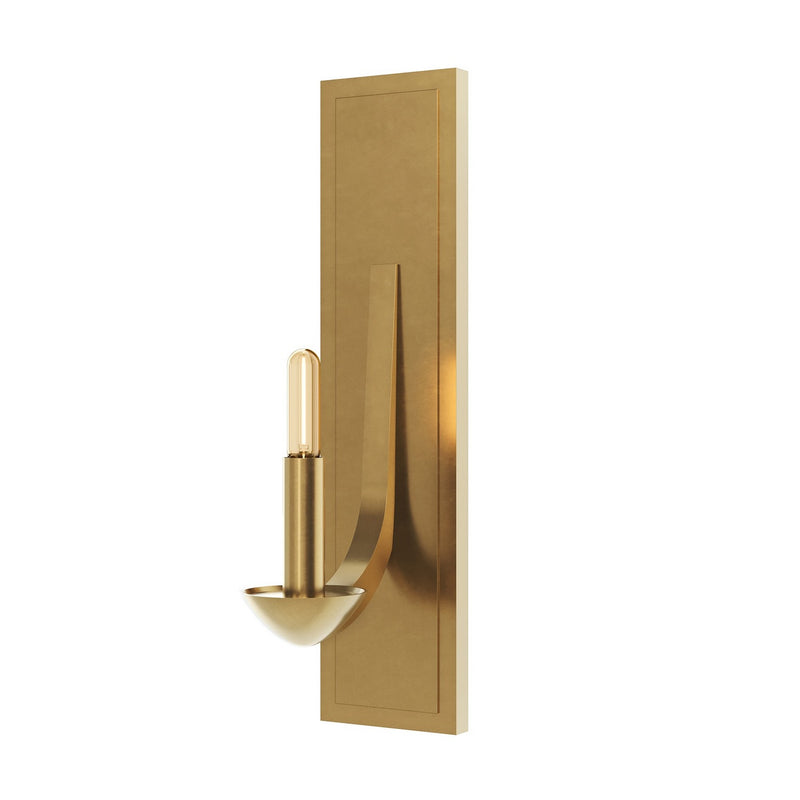 Robert Abbey 2955 One Light Wall Sconce, Lacquered Burnished Brass