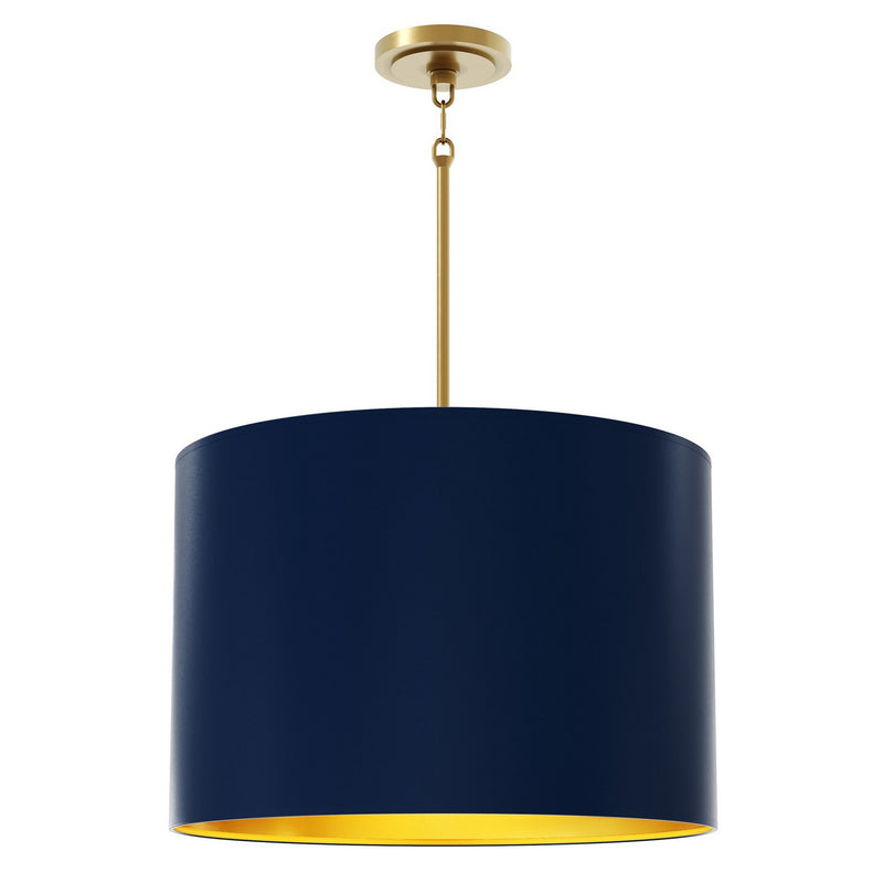 Robert Abbey 496MMB Four Light Pendant, Matte Gold Interior w/Modern Brass