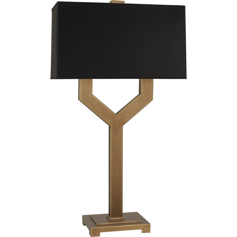 Robert Abbey 820B Two Light Table Lamp, Vintage Brass