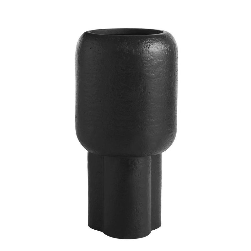 Arteriors AVS15 Outdoor Planter, Matte Black