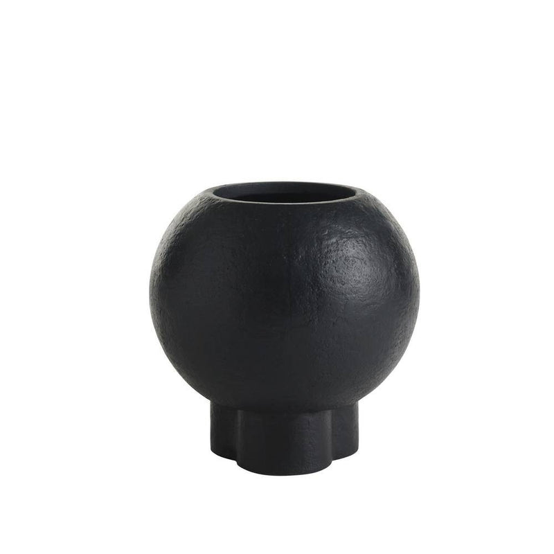 Arteriors AVS16 Outdoor Planter, Matte Black
