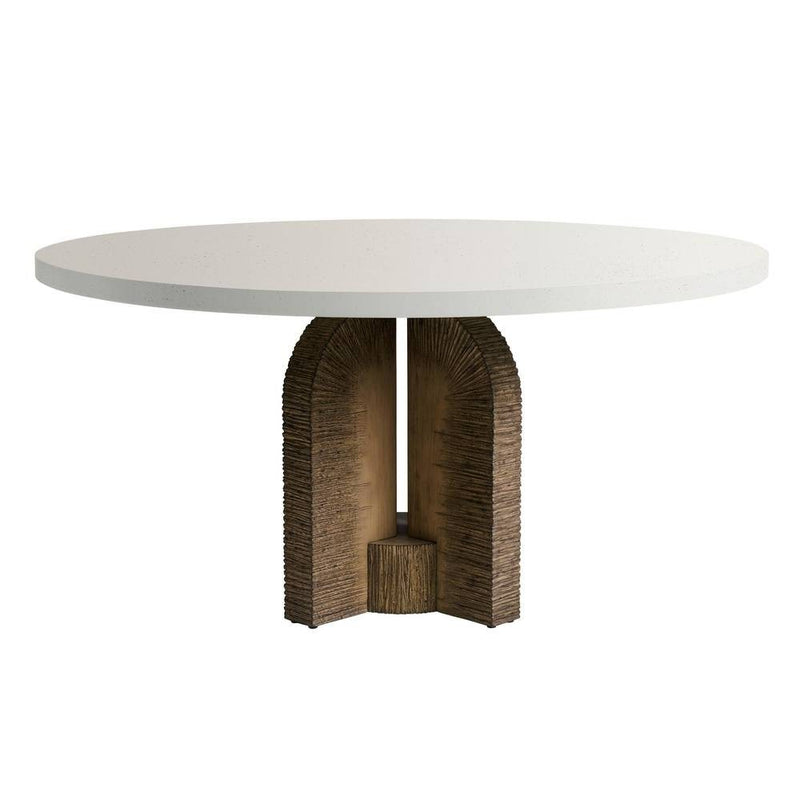 Arteriors FDS24 Outdoor Dining Table, Ivory