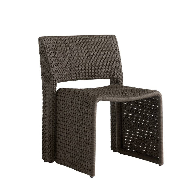 Arteriors FRS32 Outdoor Dining Chair, Charcoal Brown
