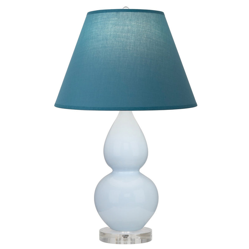 Robert Abbey A696B One Light Accent Lamp, Baby Blue Glazed Ceramic w/Lucite