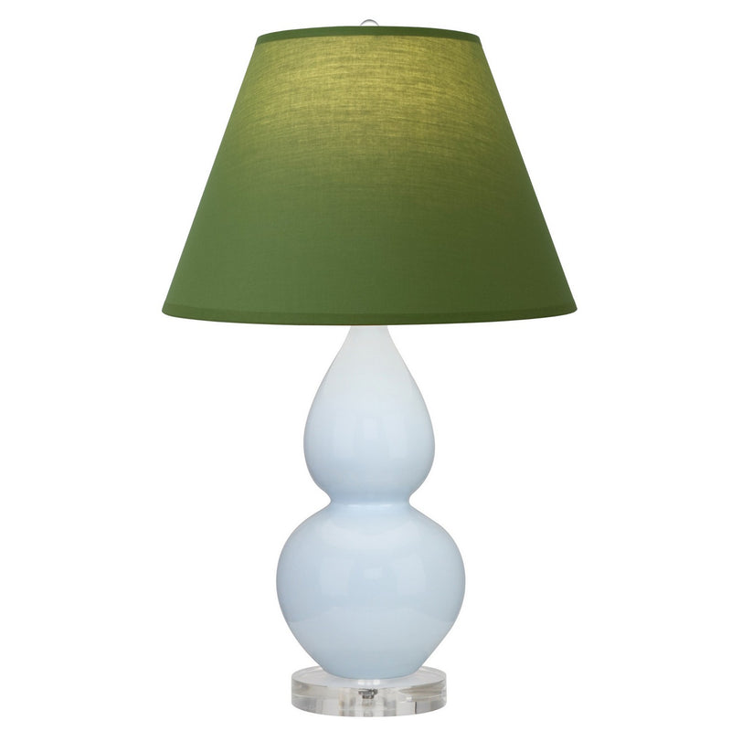 Robert Abbey A696G One Light Accent Lamp, Baby Blue Glazed Ceramic w/Lucite