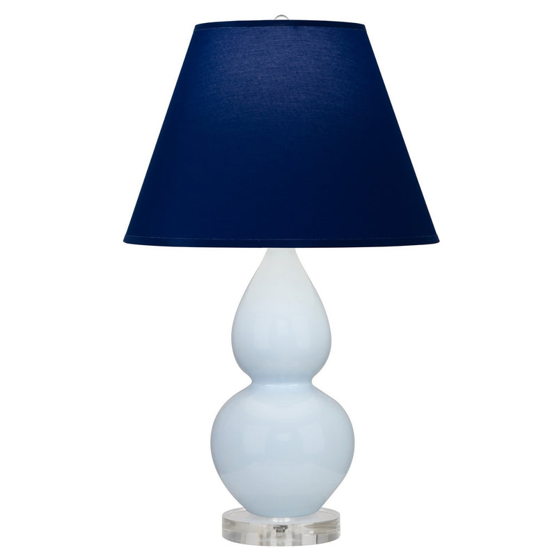 Robert Abbey A696N One Light Accent Lamp, Baby Blue Glazed Ceramic w/Lucite