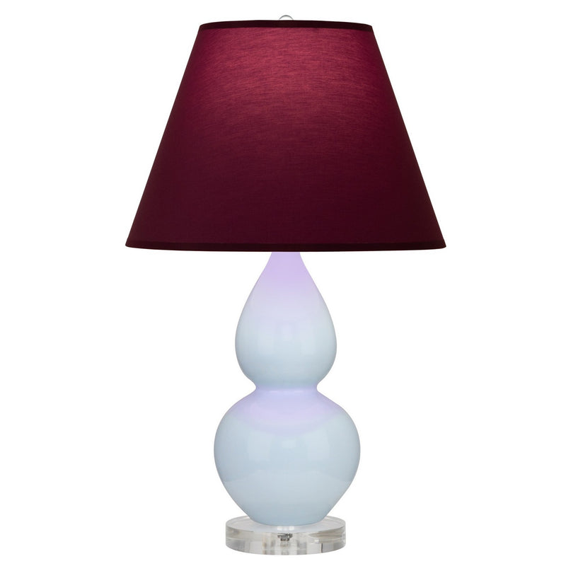 Robert Abbey A696P One Light Accent Lamp, Baby Blue Glazed Ceramic w/Lucite