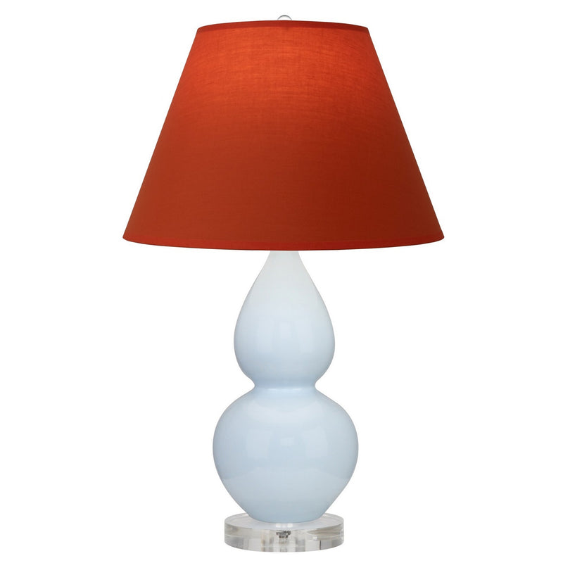 Robert Abbey A696T One Light Accent Lamp, Baby Blue Glazed Ceramic w/Lucite