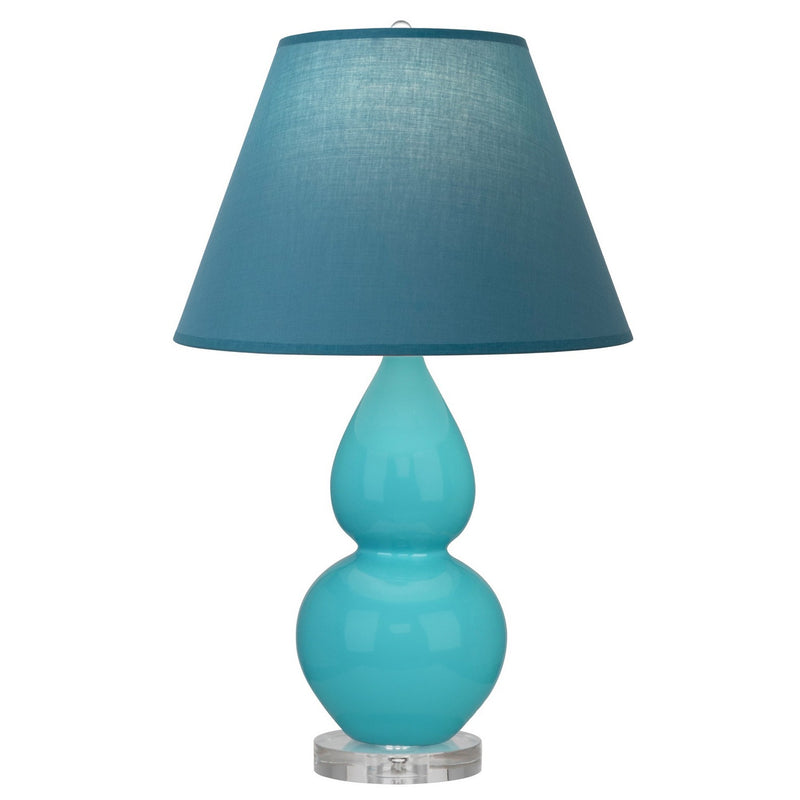 Robert Abbey A761B One Light Accent Lamp, Egg Blue Glazed Ceramic w/Lucite