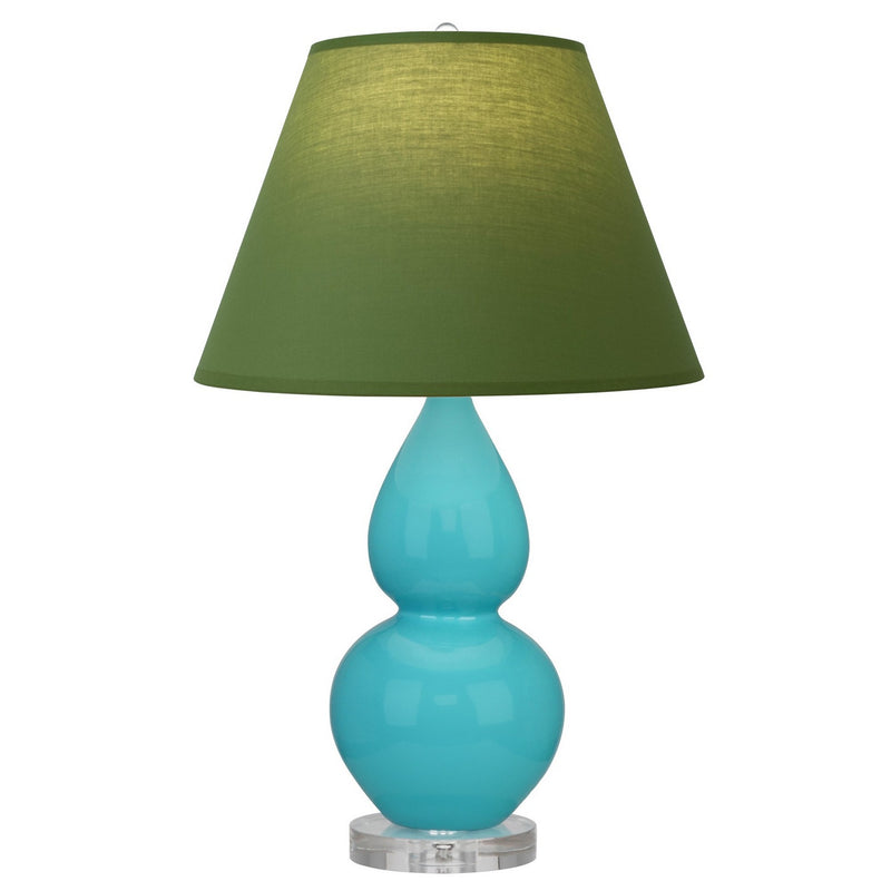 Robert Abbey A761G One Light Accent Lamp, Egg Blue Glazed Ceramic w/Lucite