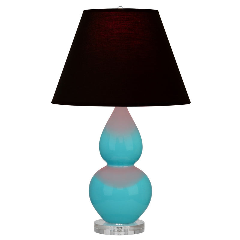 Robert Abbey A761K One Light Accent Lamp, Egg Blue Glazed Ceramic w/Lucite
