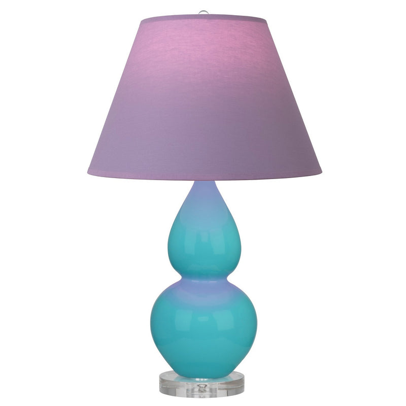 Robert Abbey A761L One Light Accent Lamp, Egg Blue Glazed Ceramic w/Lucite