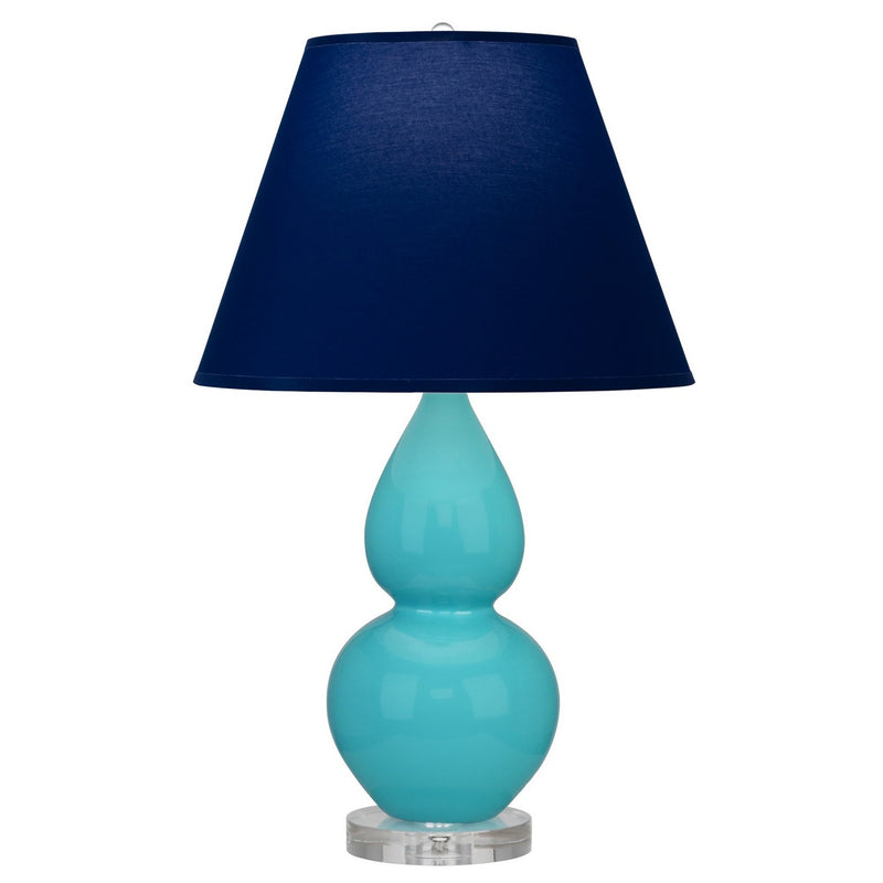 Robert Abbey A761N One Light Accent Lamp, Egg Blue Glazed Ceramic w/Lucite