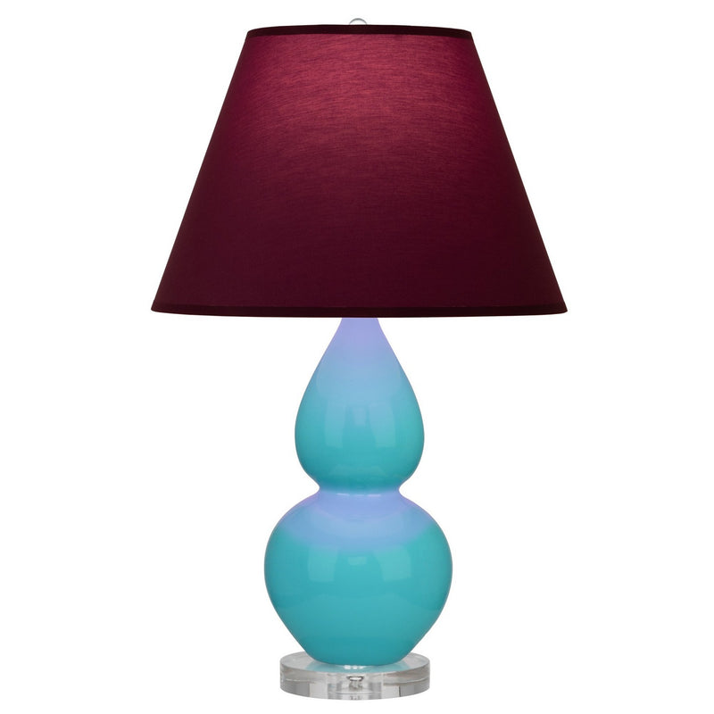 Robert Abbey A761P One Light Accent Lamp, Egg Blue Glazed Ceramic w/Lucite