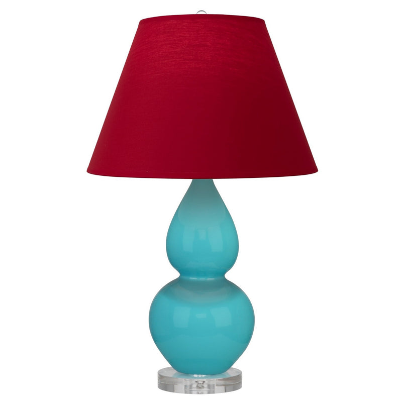 Robert Abbey A761R One Light Accent Lamp, Egg Blue Glazed Ceramic w/Lucite
