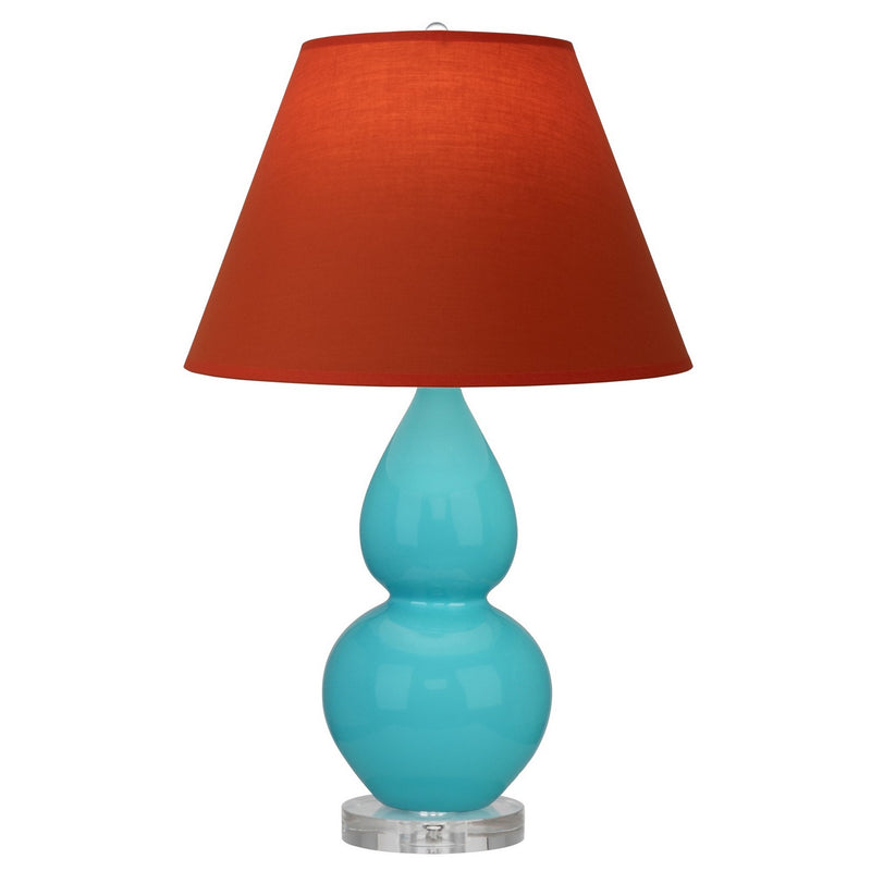 Robert Abbey A761T One Light Accent Lamp, Egg Blue Glazed Ceramic w/Lucite