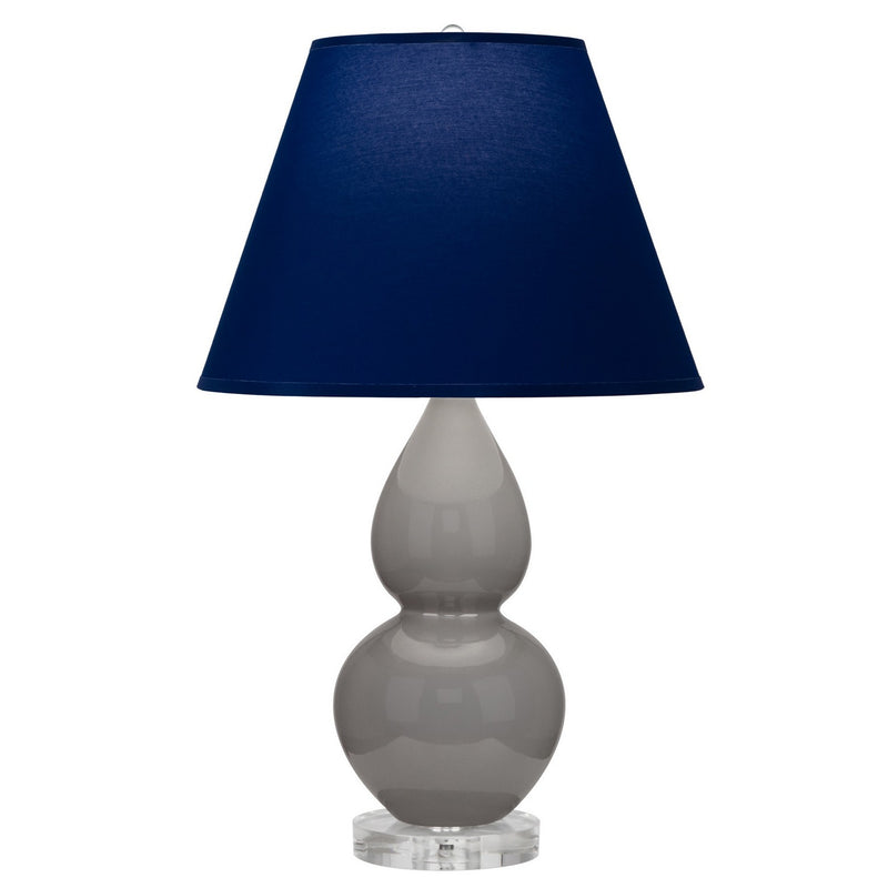 Robert Abbey A770N One Light Accent Lamp, Smokey Taupe Glazed Ceramic w/Lucite
