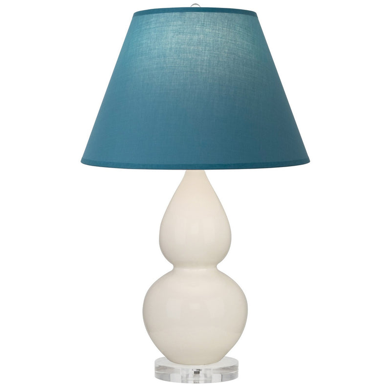 Robert Abbey A776B One Light Accent Lamp, Bone Glazed Ceramic w/Lucite