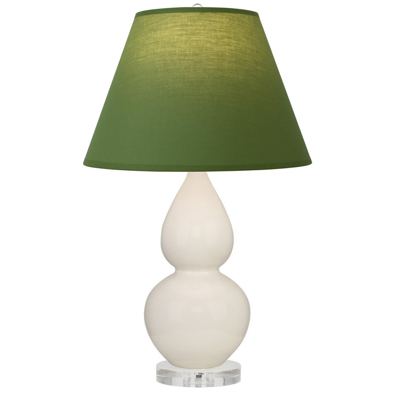 Robert Abbey A776G One Light Accent Lamp, Bone Glazed Ceramic w/Lucite