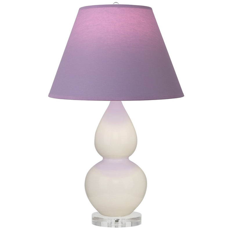 Robert Abbey A776L One Light Accent Lamp, Bone Glazed Ceramic w/Lucite